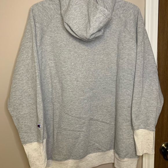 Champion Powerblend Hoodie Grey Plus Size 1X - Picture 4 of 6